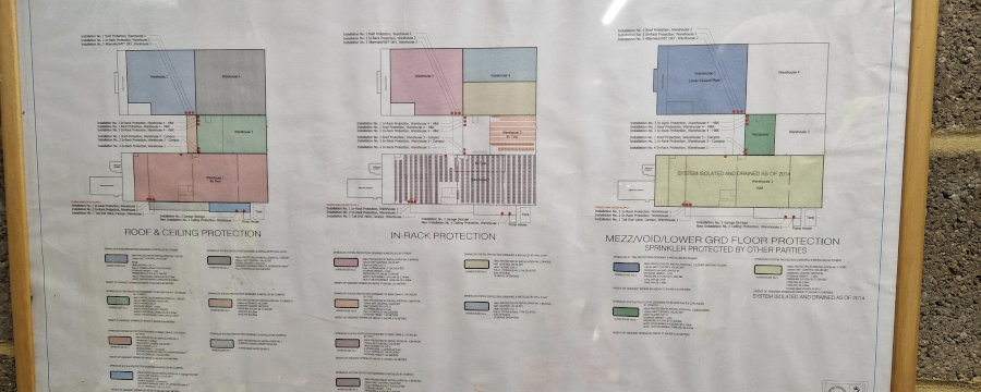 Sprinkler Block Plan.